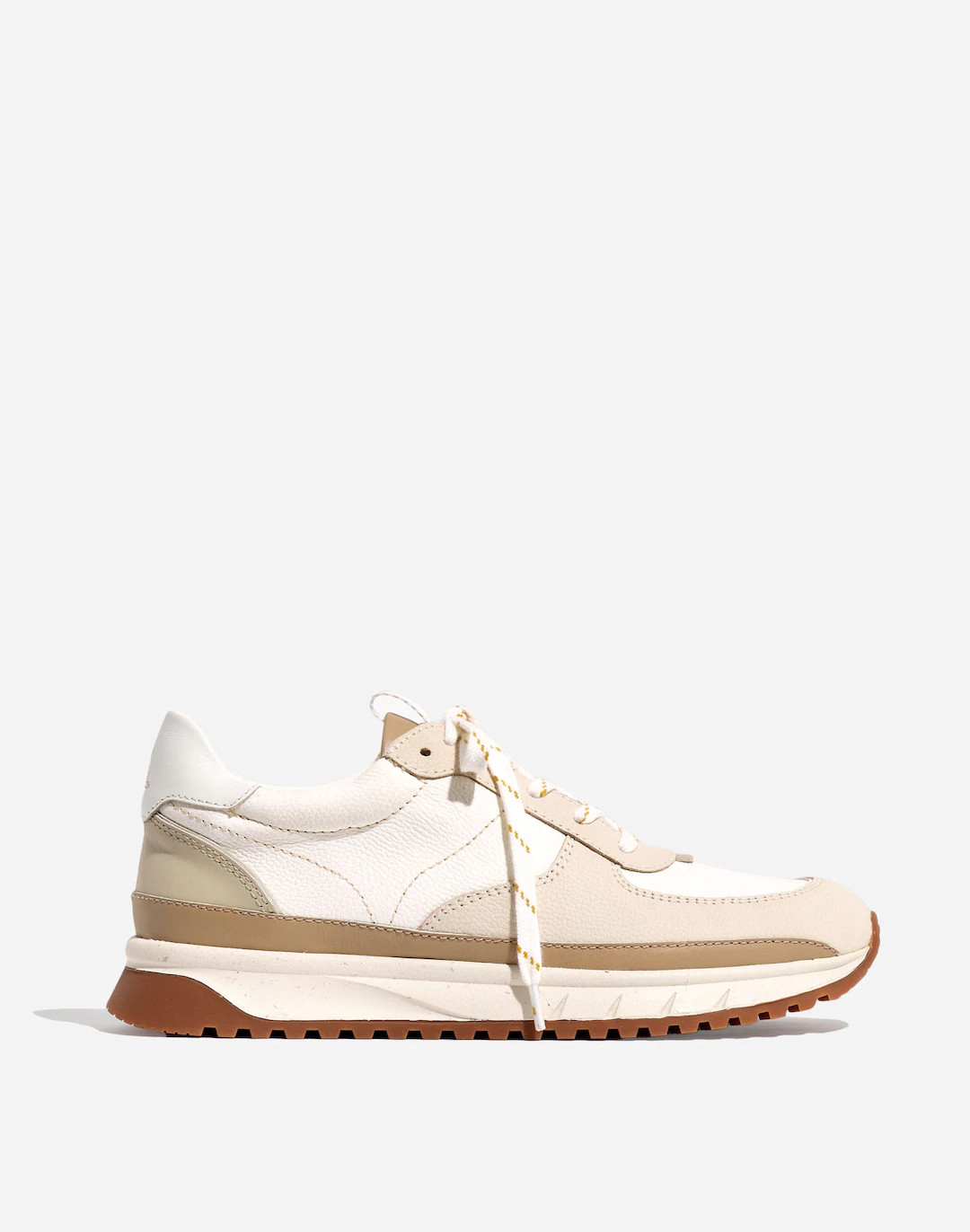 Kickoff Trainer Sneakers in Neutral Colorblock Leather | Madewell