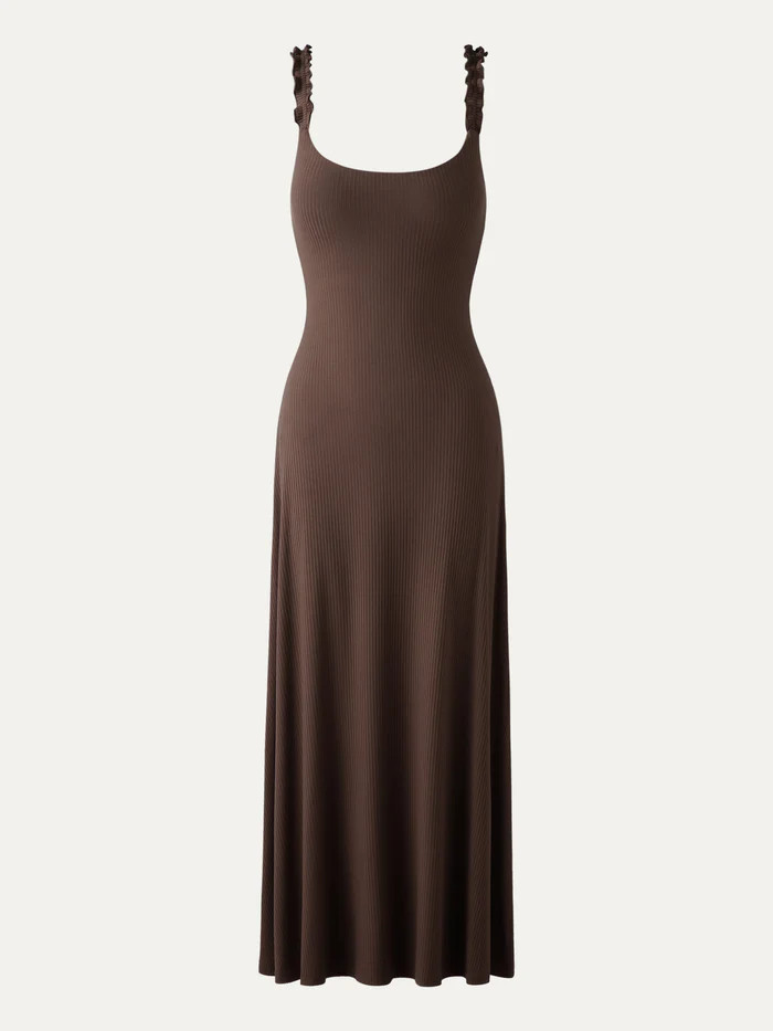 Plantive® Elf Brami Midi Dress - Dark Cocoa | OGL