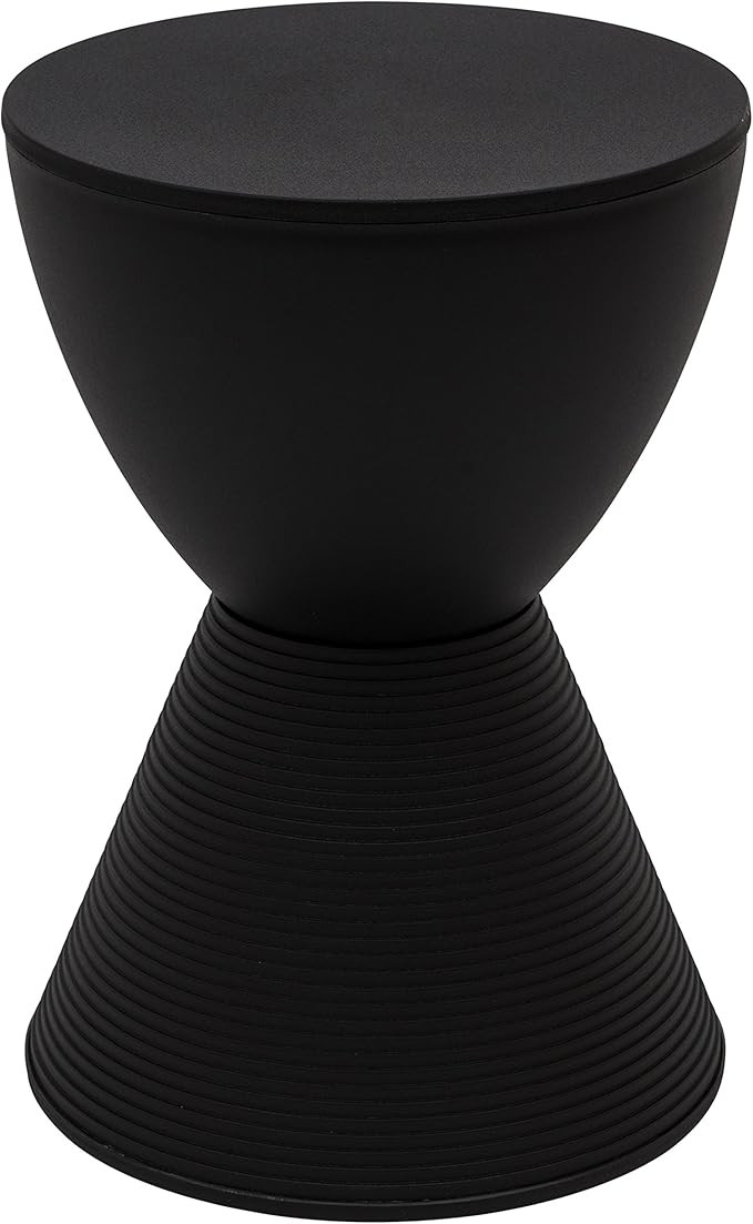 LeisureMod Modern Boyd Side Table Indoor and Outdoor Use (Black) | Amazon (US)