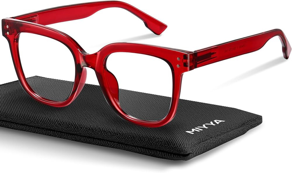 miyya Oversized Blue Light Glasses For Woman, Fashion Computer Screen Glasses, Non Prescription E... | Amazon (US)