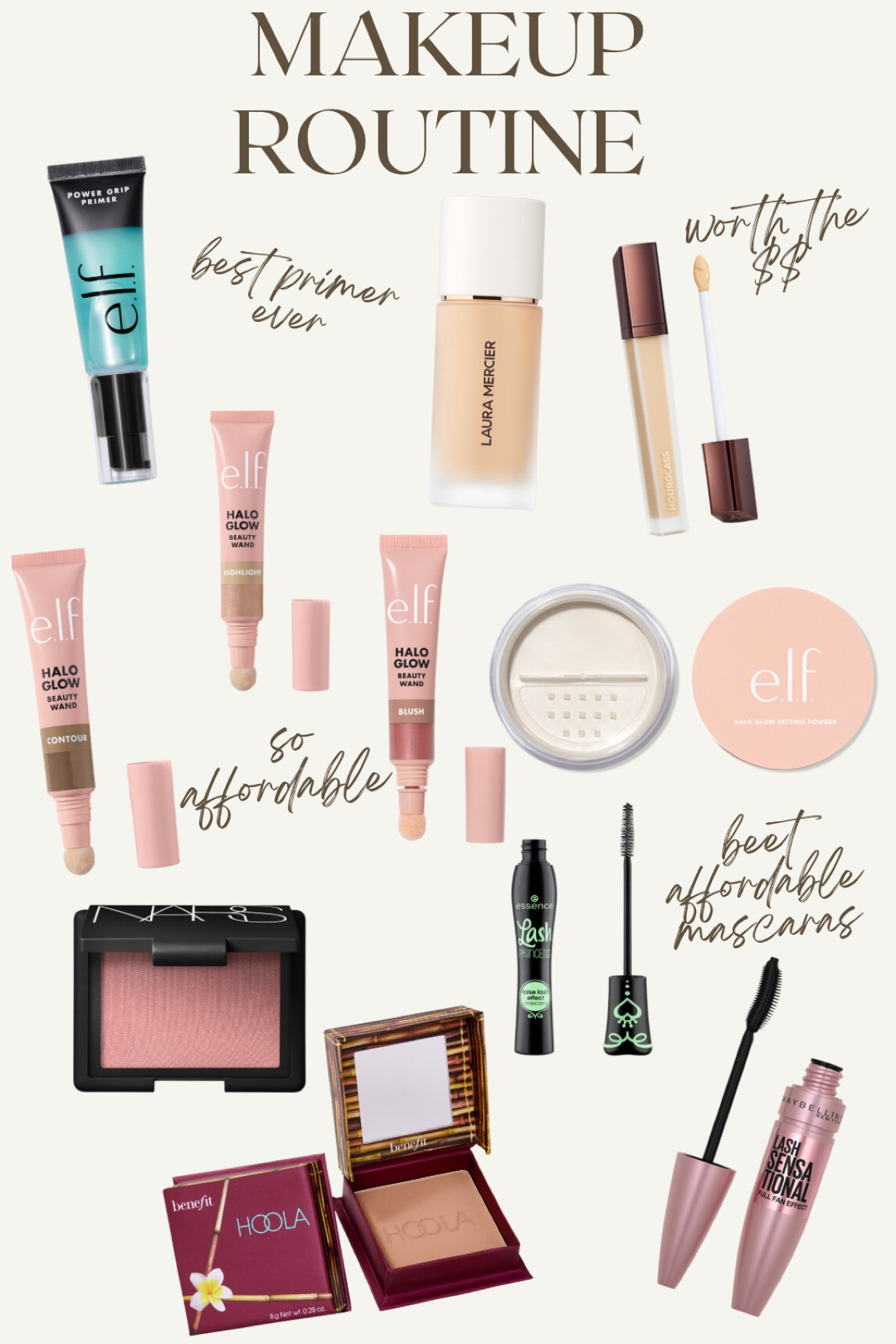 my full makeup routine - a mix of drugstore & higher end products! i will only pay for high end makeup if it’s truly worth it, & in my opinion drugstore store is just as good. ESPECIALLY elf🥰

#LTKxSephora #LTKfindsunder50 #LTKbeauty