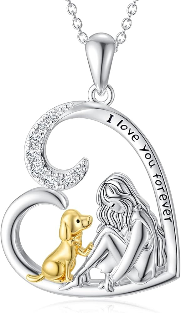 ROMANTICWORK Animal Necklace Sterling Silver Animal Pendant Necklace Jewellery Birthday Gifts for... | Amazon (UK)
