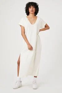V-Neck Short-Sleeve Maxi Dress | Forever 21 (US)