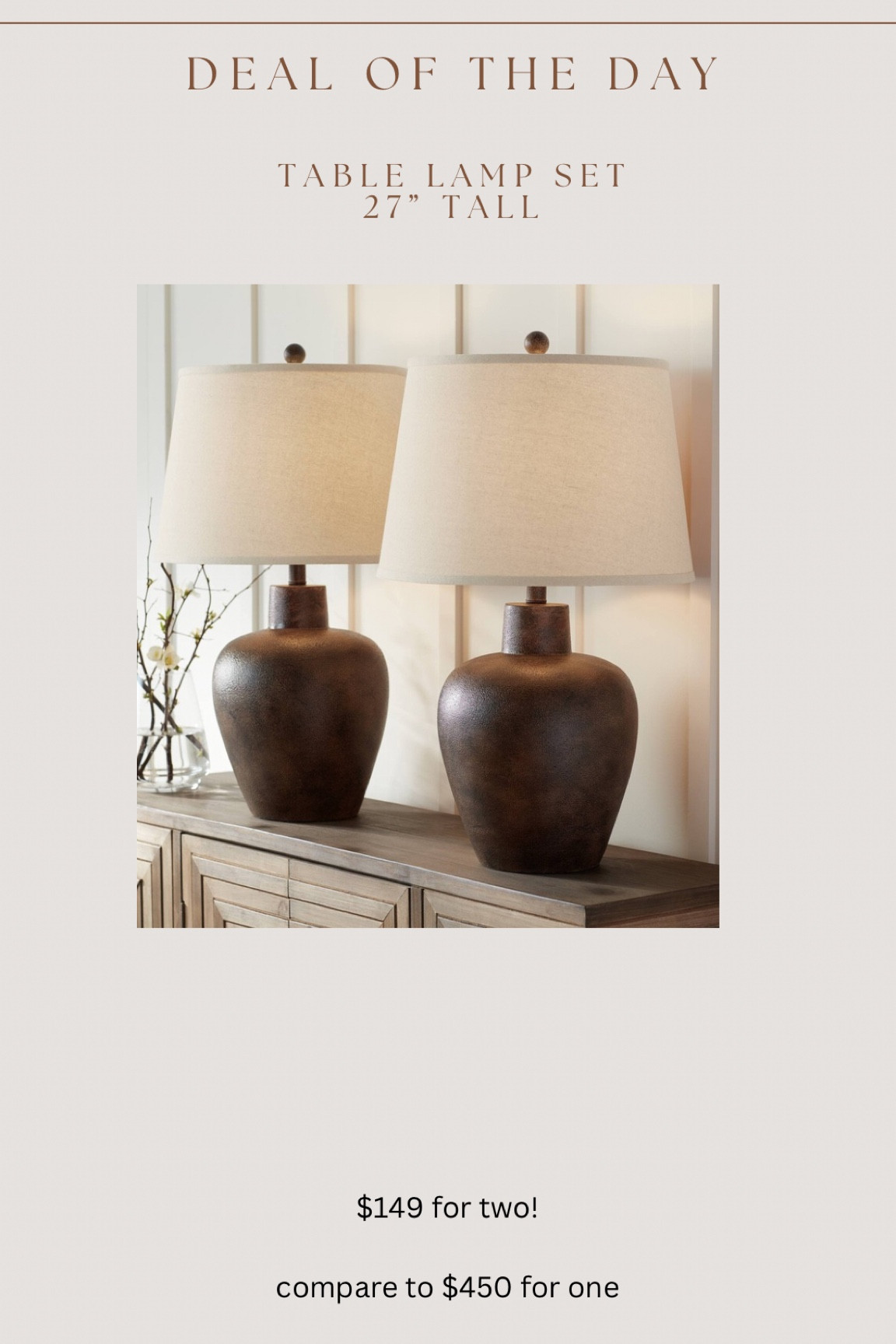 Great price for these gorgeous high end inspired lamps! 

#LTKHome #LTKFindsUnder100 #LTKSaleAlert