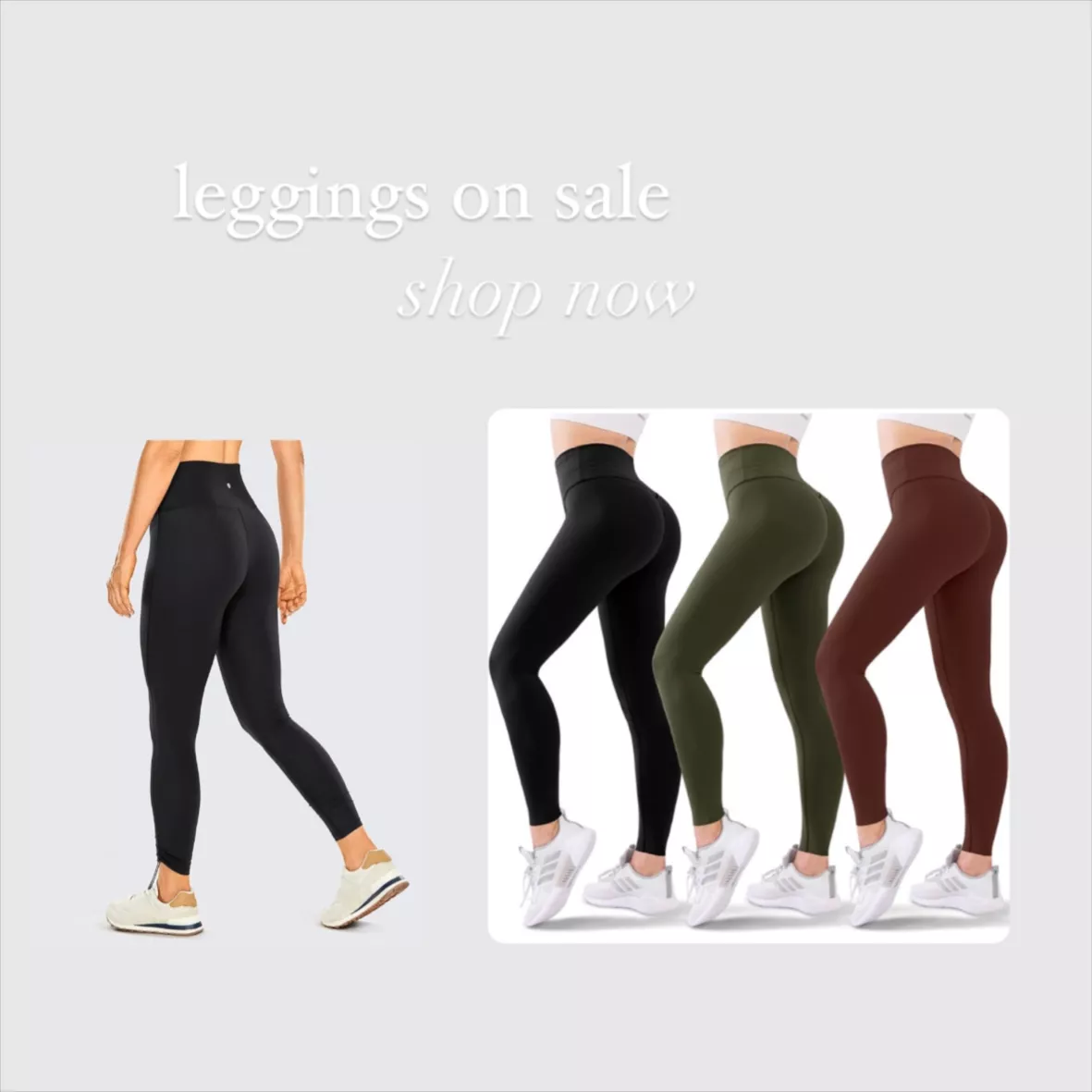  3 Pack High Waisted Leggings For Women No See