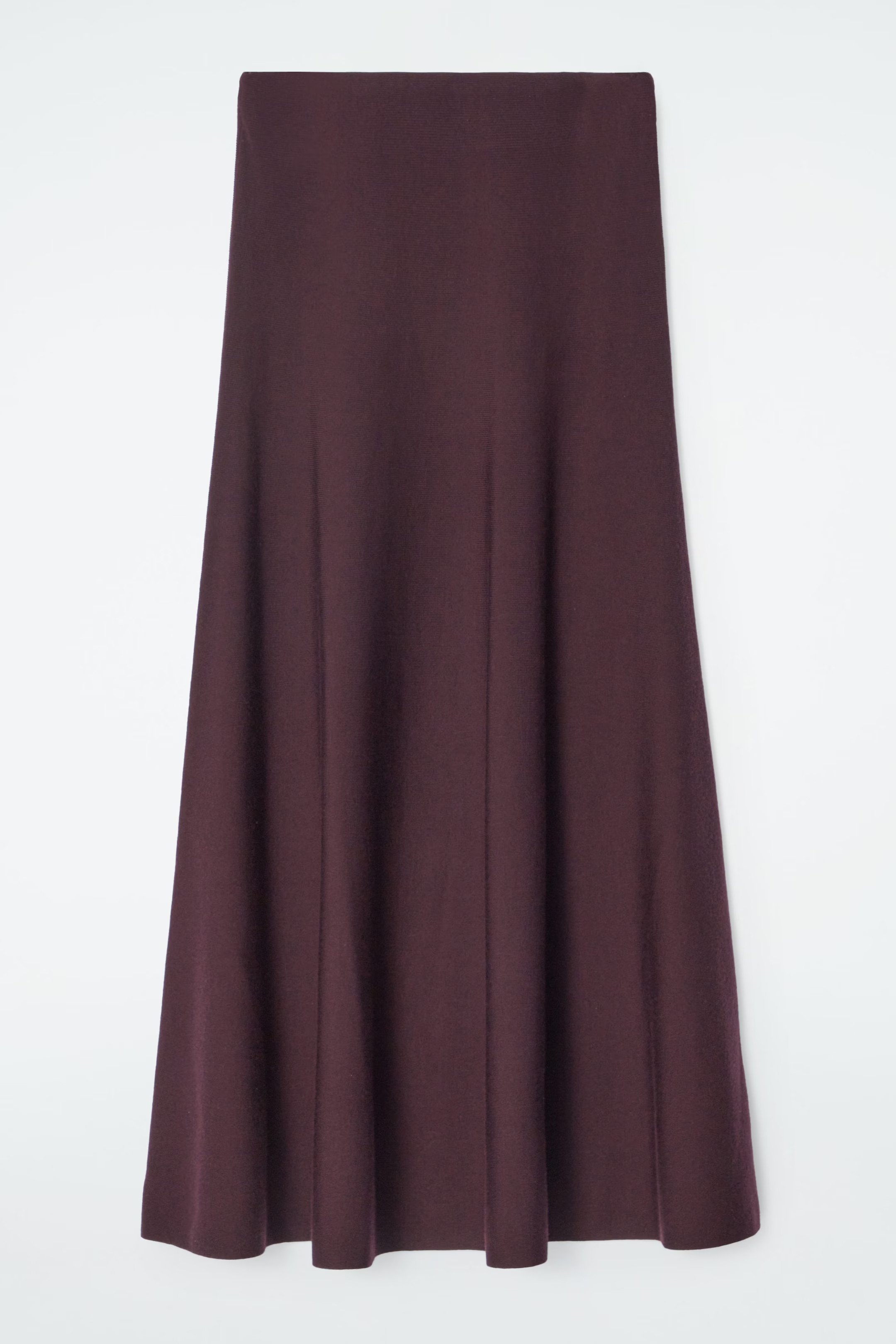 FLARED WOOL MAXI SKIRT - BORDEAUX | COS (EU)