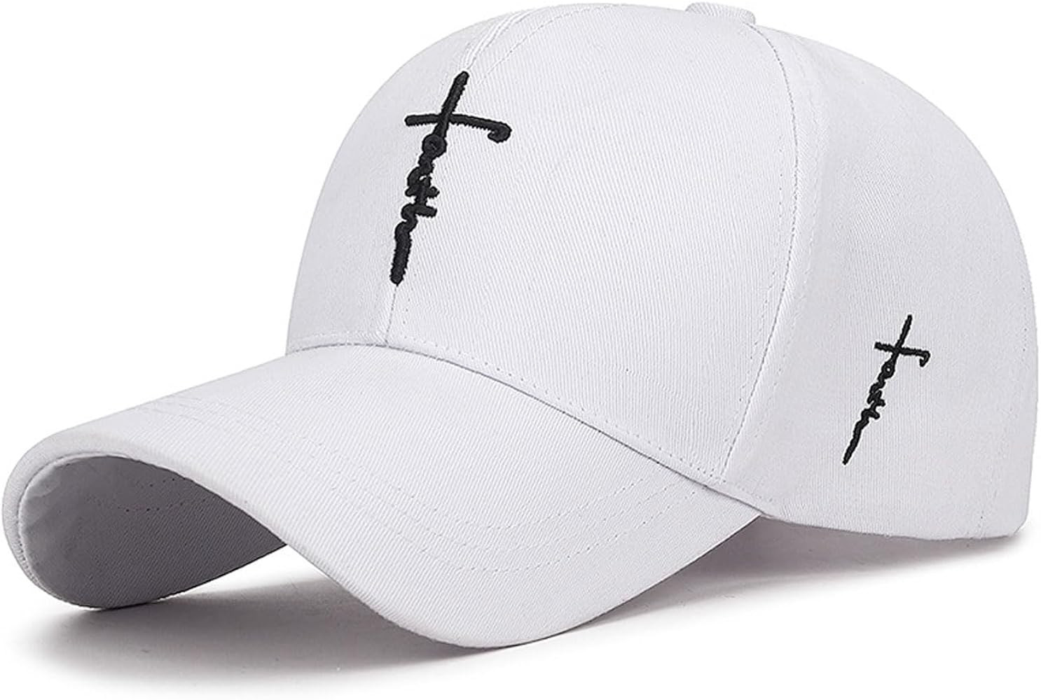 Embroidered Cross Baseball Cap, Christian Adjustable Snapback Hat for Men & Women, Structured Dad... | Amazon (US)