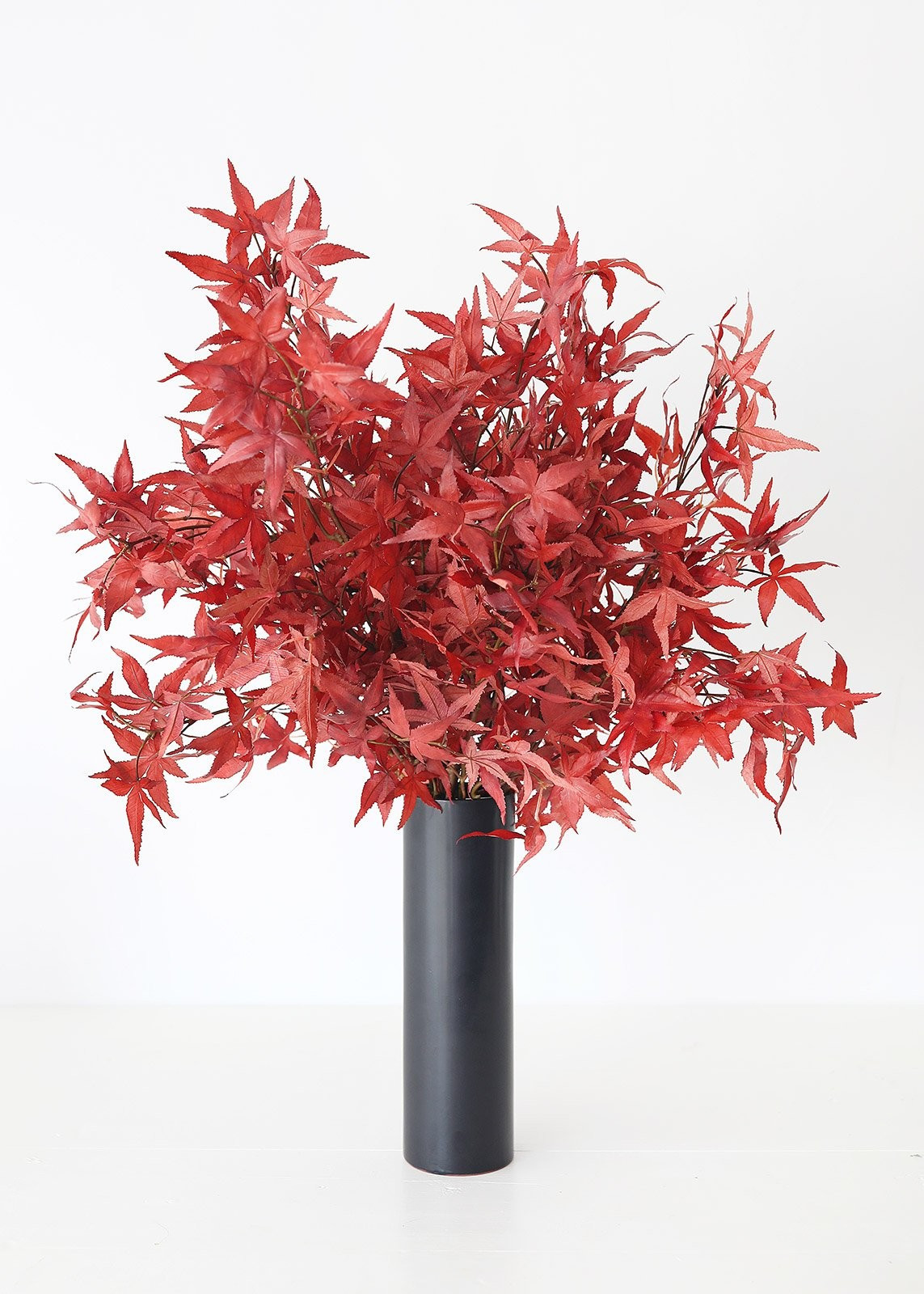 Fall Red Orange Artificial Japanese Maple Leaves - 27" | Afloral (US)