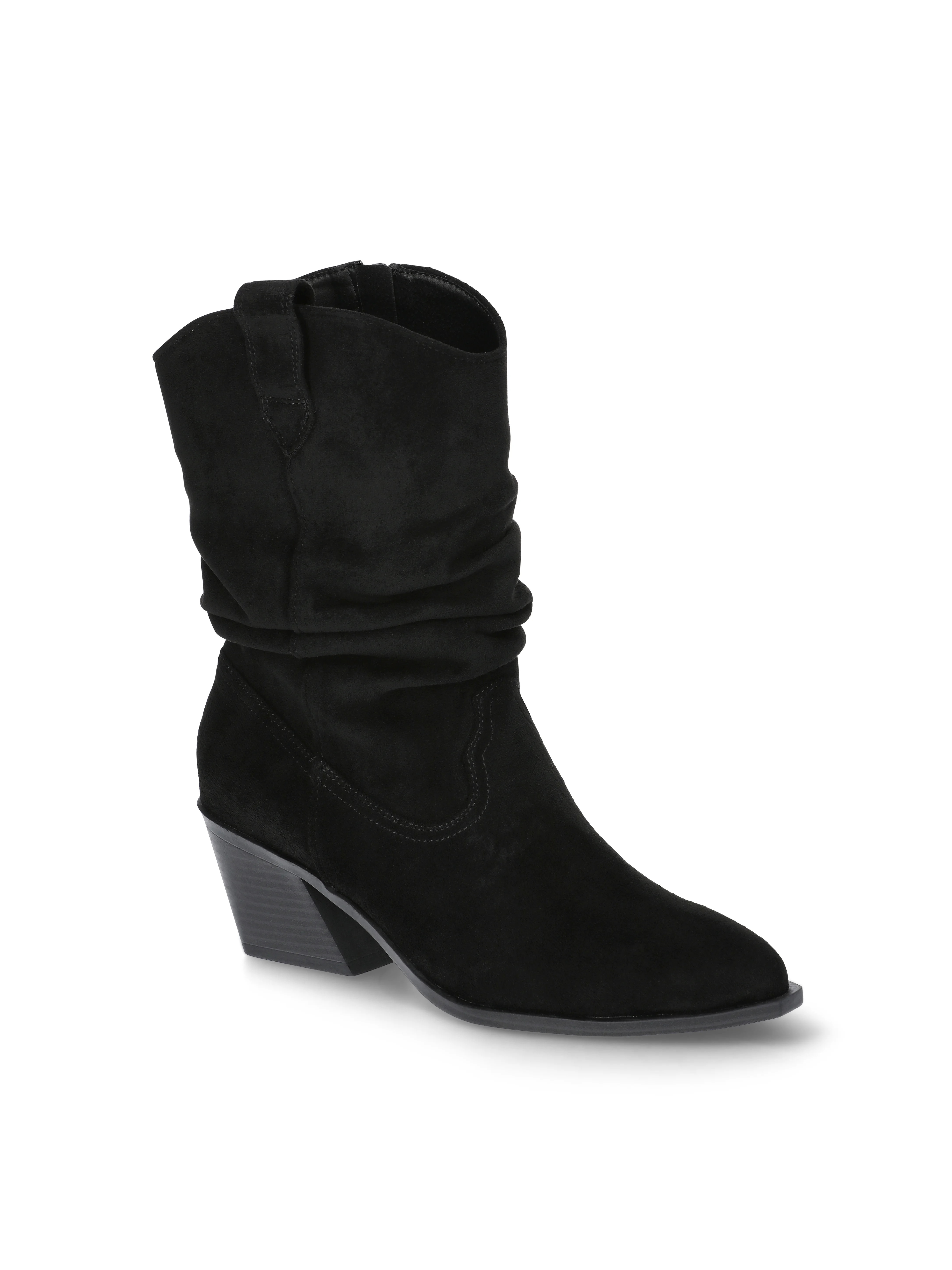 Time and Tru Women's Western Slouch Boots | Walmart (US)