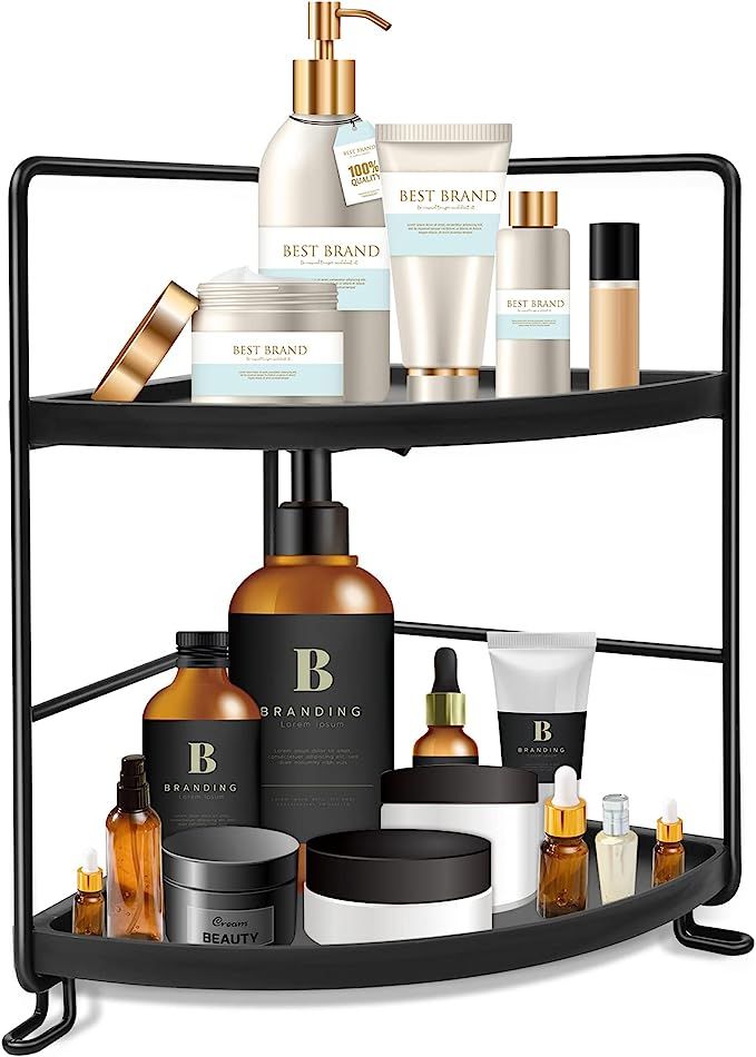 2-Tier Makeup Shelf Organizer,Bathroom Countertop Organizer or Kitchen Spice Rack,Detachable Orga... | Amazon (CA)