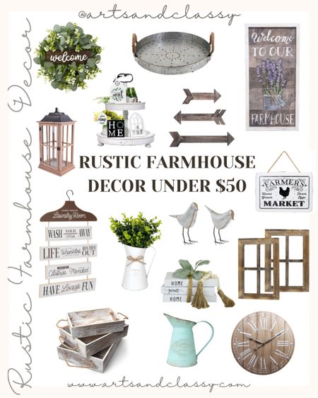 Home sweet farmhouse. Fall in love with our budget-friendly rustic farmhouse decor under $50! 

#LTKFind #LTKhome #LTKunder50