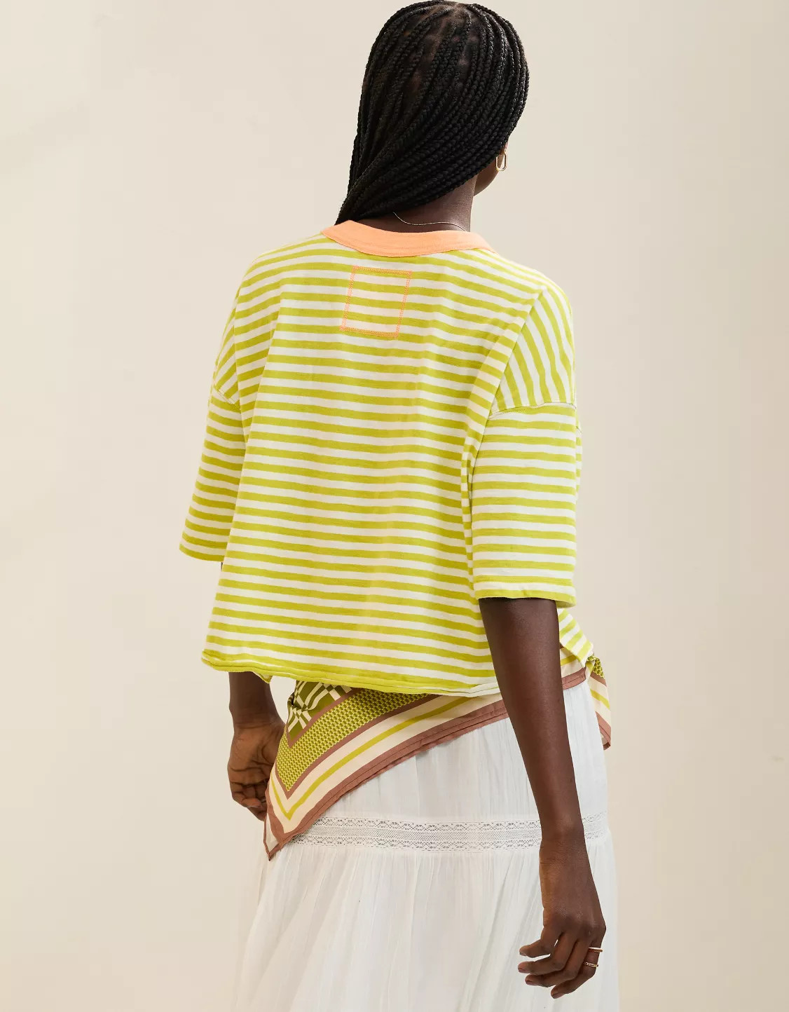 Aerie Remix Henley Cropped T-Shirt | American Eagle Outfitters (US & CA)