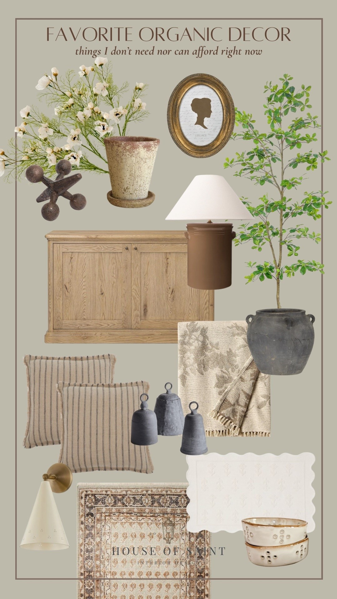 Favorite organic decor pieces I don’t need… and definitely can’t justify right now 🤍

Earthy textures, warm neutrals, aged finishes, and pieces that make a space feel collected over time. This is the kind of organic, lived-in decor that I’m constantly saving for “one day” — but for now, it’s living happily in my inspiration folder.

Think: soft traditional meets modern organic.
Quiet, layered, timeless pieces that work in almost any room.

Saving this as a reference for when I’m styling slowly (or manifesting 😅).

🤍 neutral home decor
🤍 organic modern interiors
🤍 timeless home style
🤍 cozy, lived-in spaces 

 #LTKHome