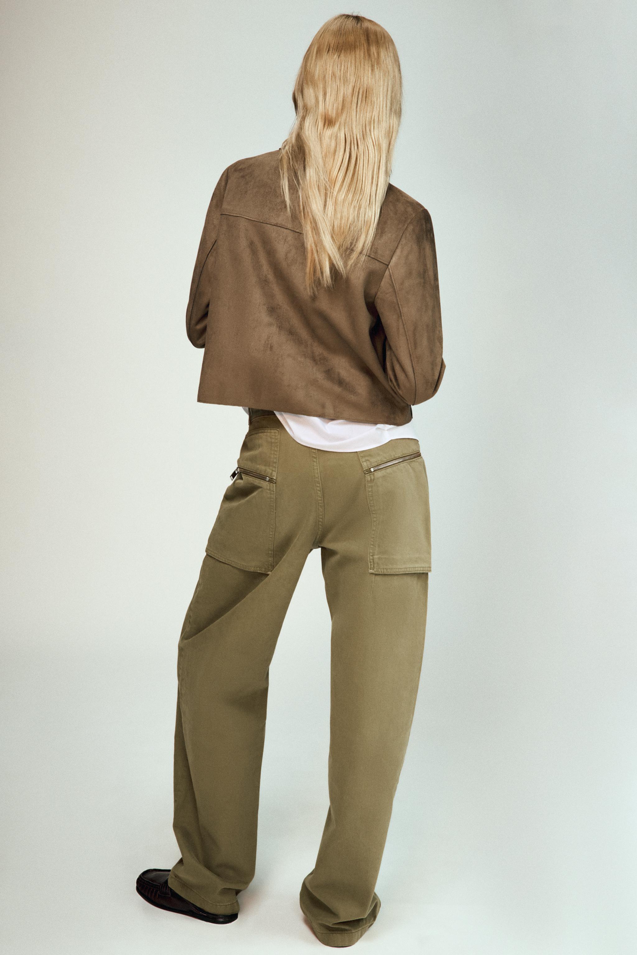 FAUX SUEDE JACKET WITH POCKETS | Zara AU