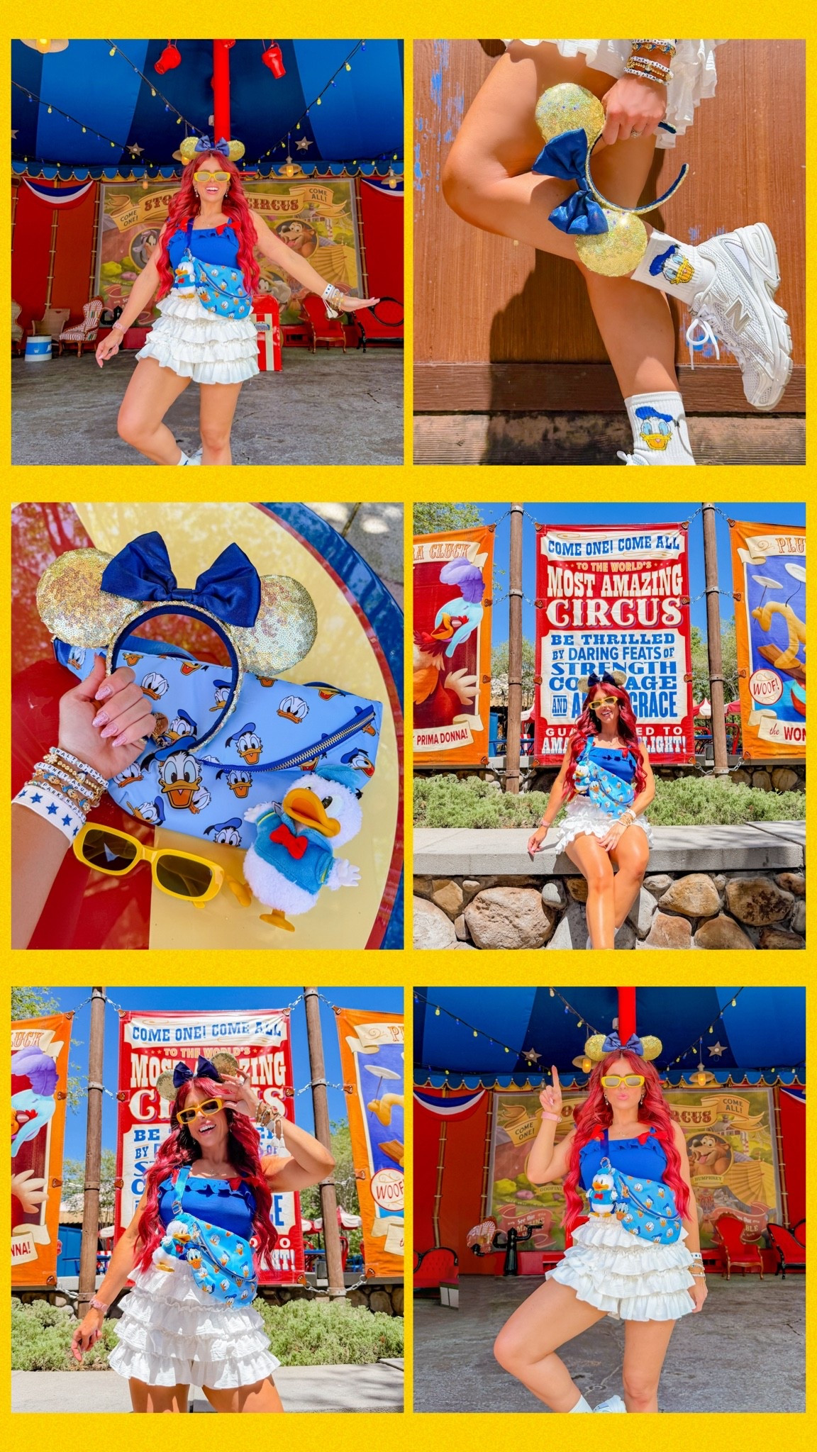 Donald Duck outfit Inspo. Bag is SewMagicCo and code IGEMILY💙 did she outfit, disney girl, disney style, disney addict, disney fun, disney lover, Donald Duck, Donald outfit

#LTKSaleAlert #LTKvlog #LTKootd