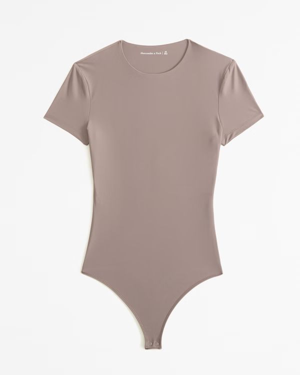 Women's Soft Matte Seamless Tee Bodysuit | Women's Tops | Abercrombie.com | Abercrombie & Fitch (US)