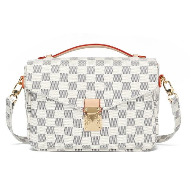 ZINTVVD Women Handbags Checkered Tote Shoulder Bag with inner pouch Womens Crossbody bag- PU Vega... | Walmart (US)