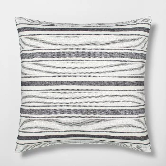Yarn-Dye Stripes Euro Pillow Sham - Hearth & Hand&#153; with Magnolia | Target