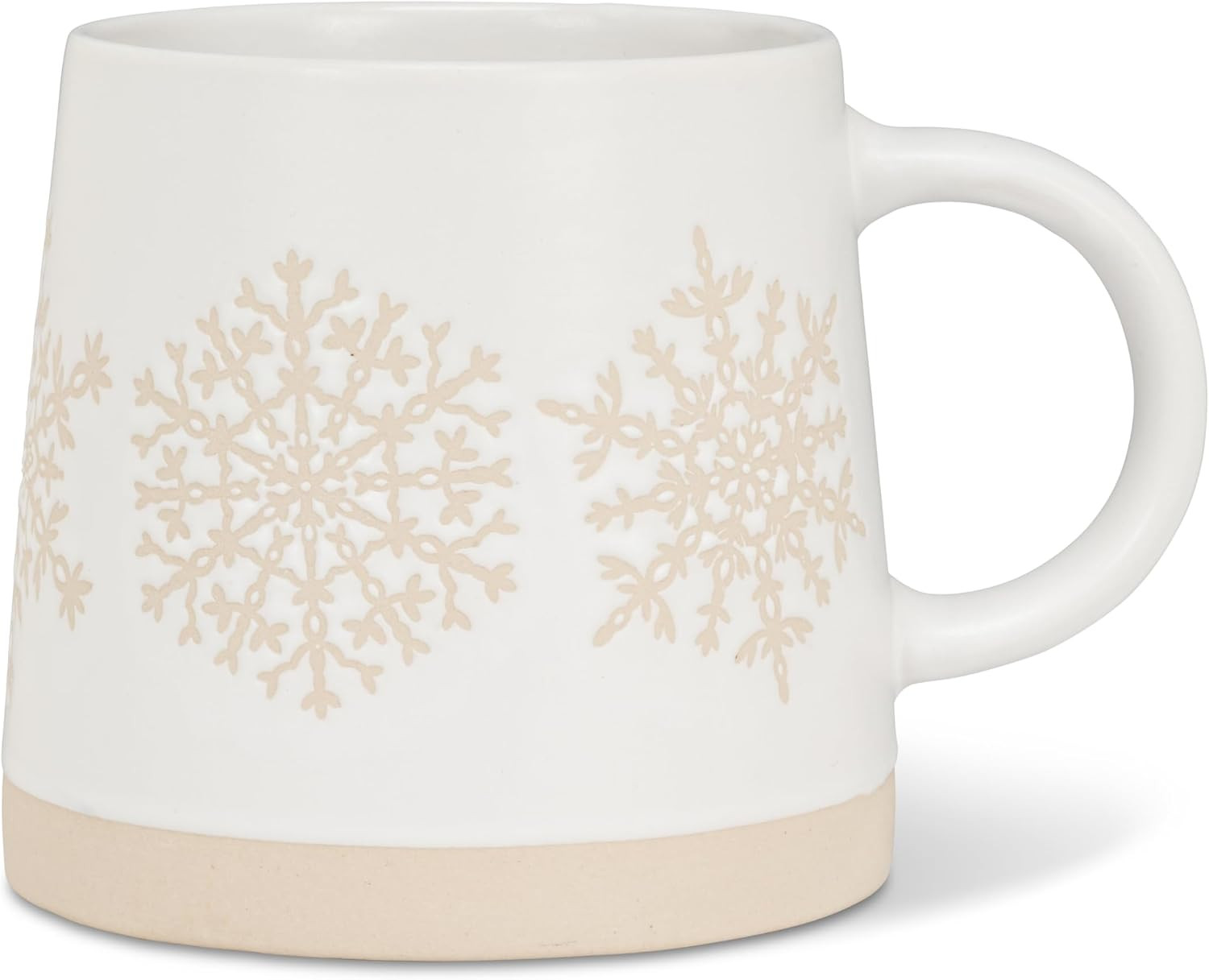 Abbott Collection Wide Base Mug with Snowflake Row | Amazon (US)