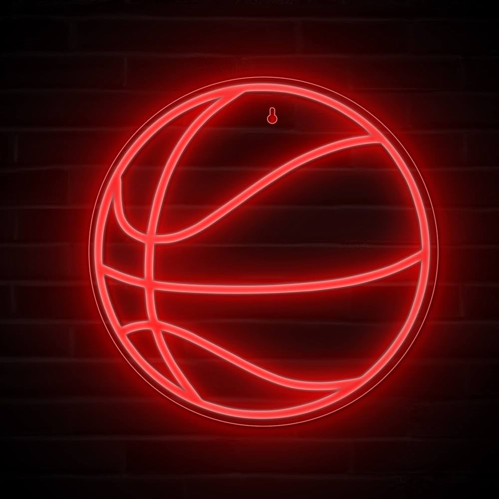 Lumoonosity Basketball Neon Sign - Basketball Lights for Bedroom, Game Room, Wall, Basketball The... | Amazon (US)