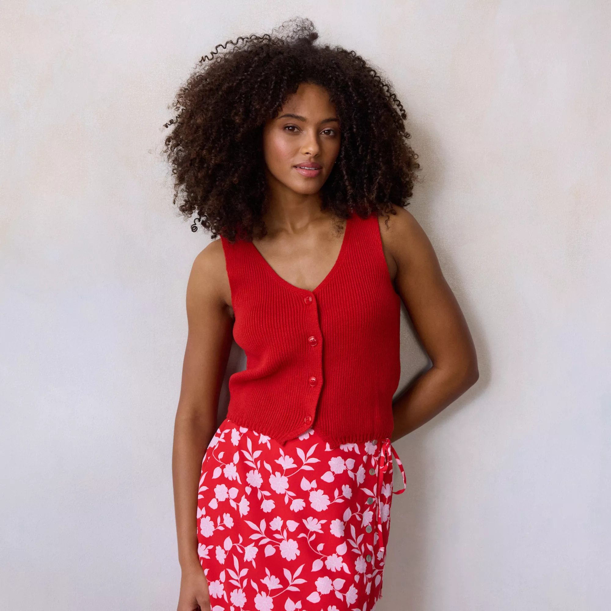 Women's LC Lauren Conrad Button Up Sweater Vest | Kohl's