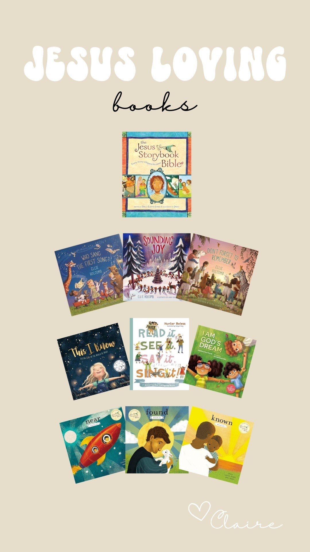 These are a few of our absolute favorite Jesus loving books that we reach for every single day. Including our storybook Bible! Is so helpful in giving us the language to share the gospel with our toddler in a way she can grasp, and she is grasping it and it’s an answered prayer. 🤍

#LTKKids #LTKFamily #LTKBaby