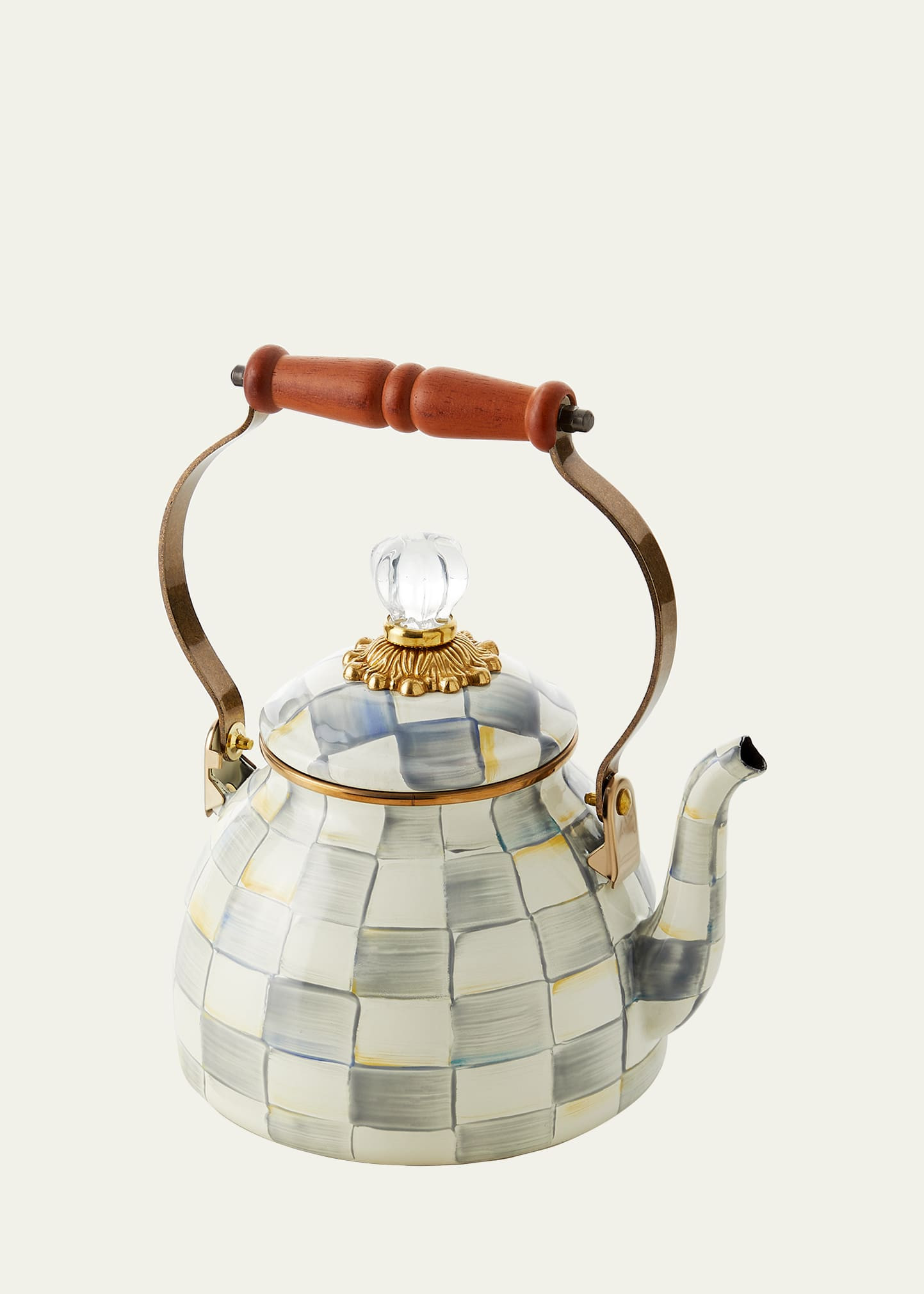 Sterling Check Tea Kettle, 2qt. | Bergdorf Goodman