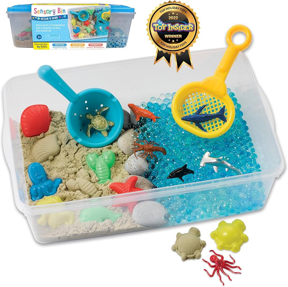 Creativity for Kids Sensory Bin: Ocean and Sand - Toddler Activities with Sensory and Fine Motor ... | Amazon (US)