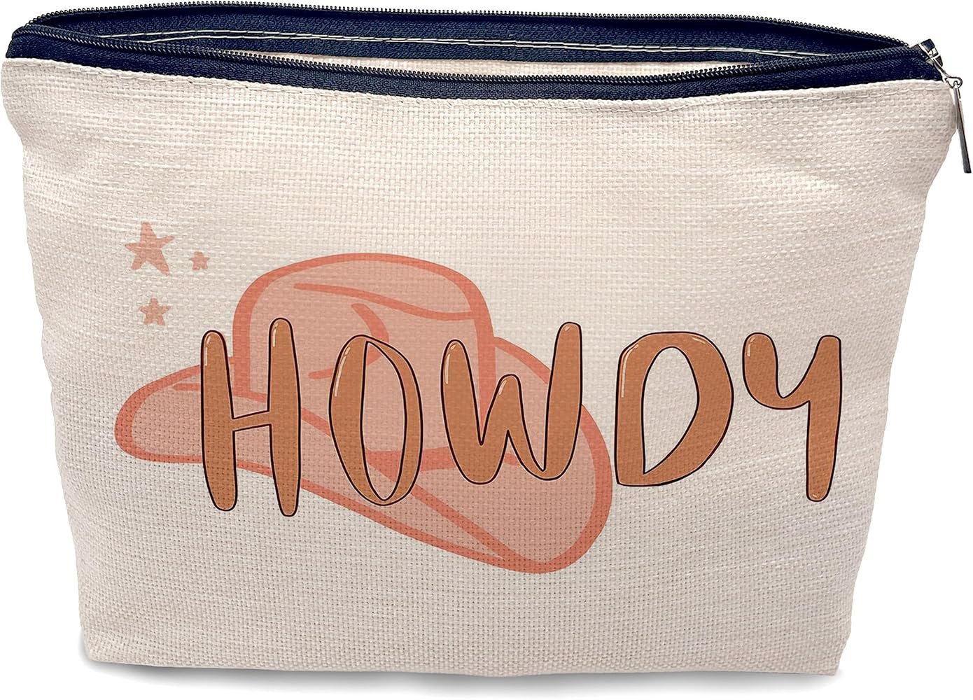 Nogrit Western Makeup Cosmetic Bag,Western Cowboy Hat Howdy Pink Makeup Travel Toiletry Bag,Weste... | Amazon (US)