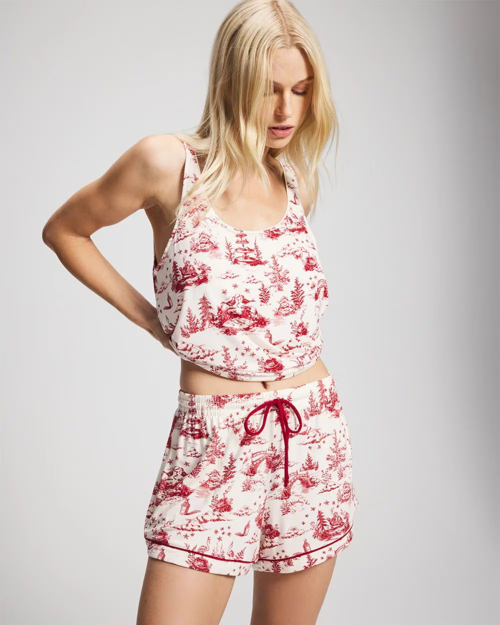 Relaxed Piped Pajama Short | Soma | SOMA