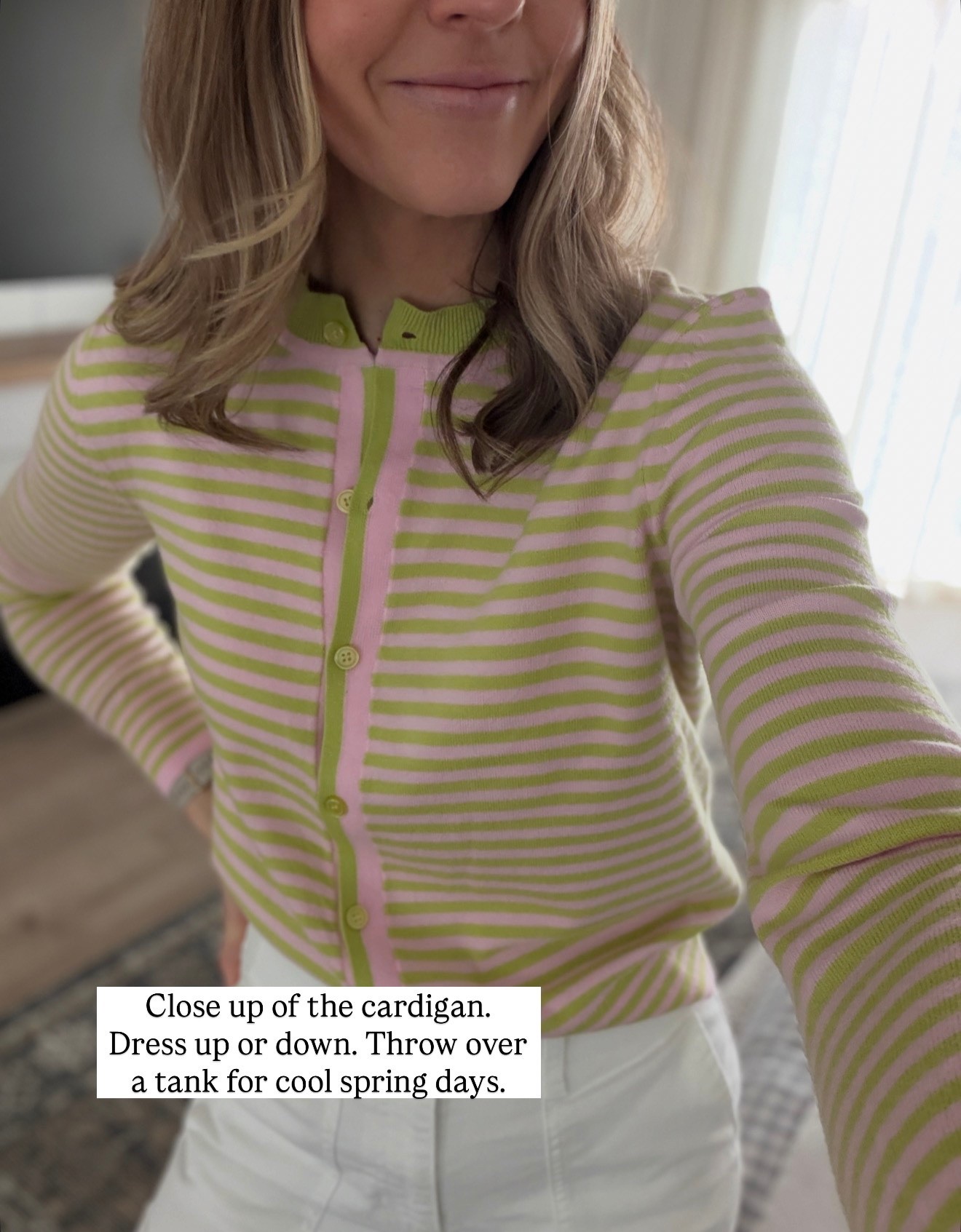 Cutest cardigan for spring! Wearing a S. I bought the matching sweater tank too  

#LTKTall #LTKWorkwear #LTKootd
