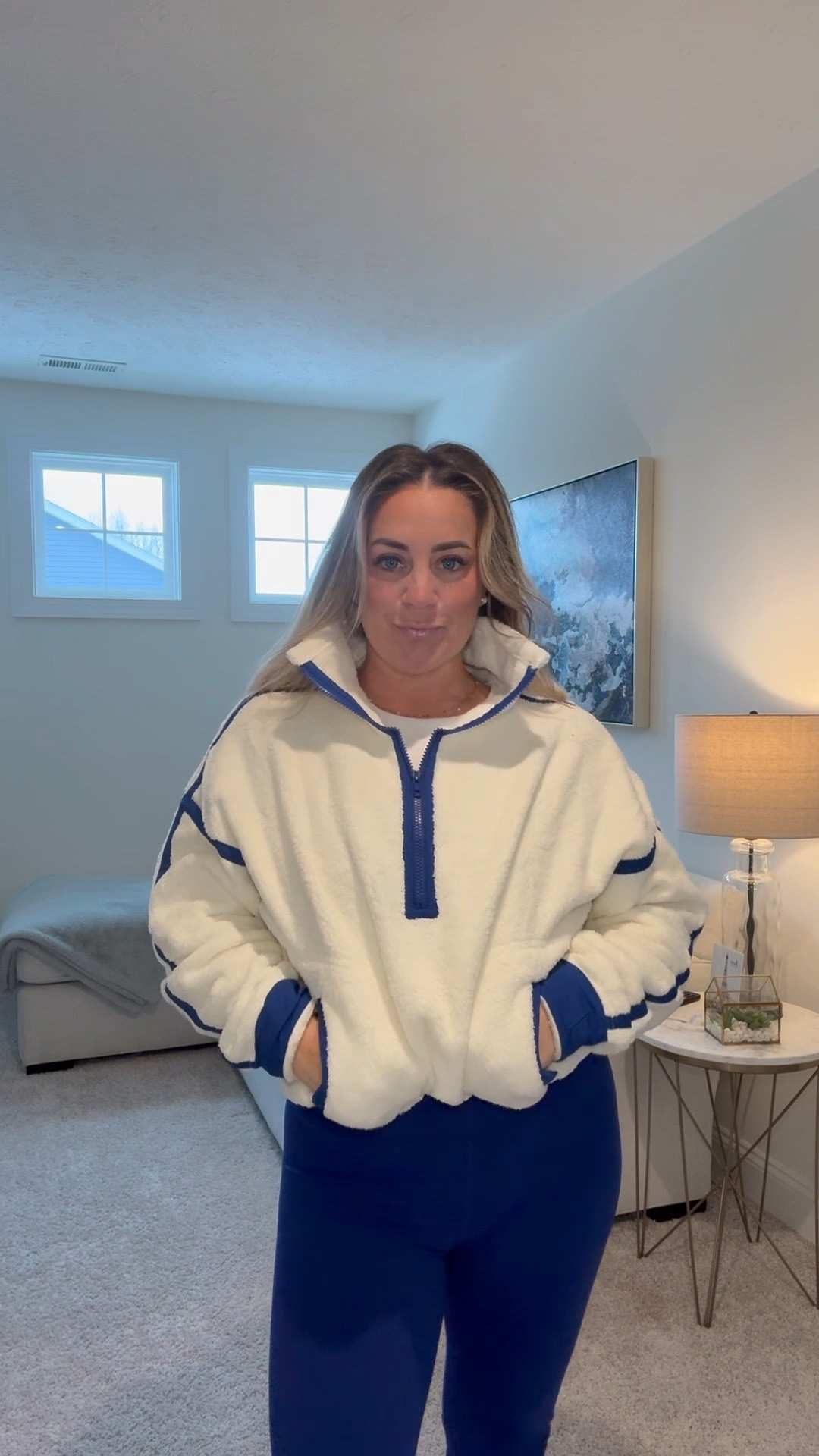 Free people dupe #fleecesweatshirt #freepeopledupe #freepeopleamazon #yvogapants #crzyoga #comfyclothes #comfyoutfit  #activeweat

#LTKOver40