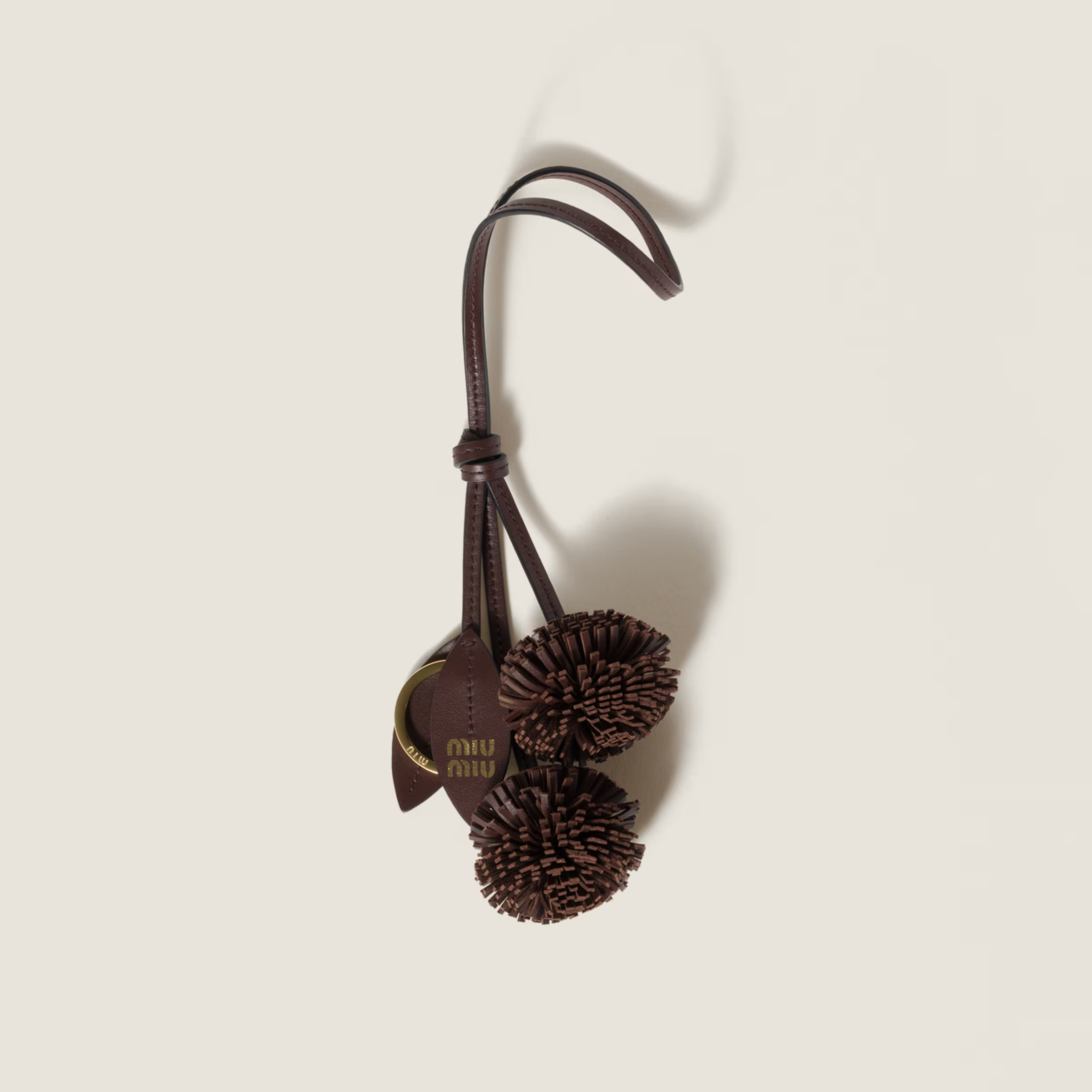 Trick leather keyring - Collection Collections | Miu Miu | Miu Miu UK