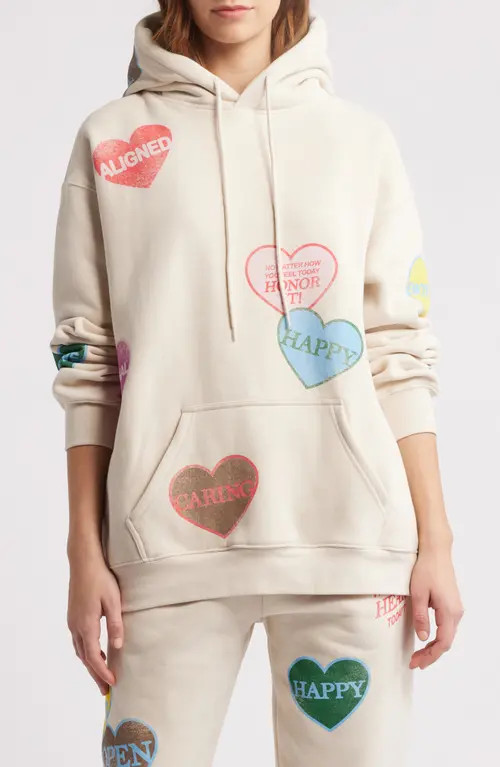 THE MAYFAIR GROUP How's Your Heart Hoodie in Cream at Nordstrom, Size Small | Nordstrom