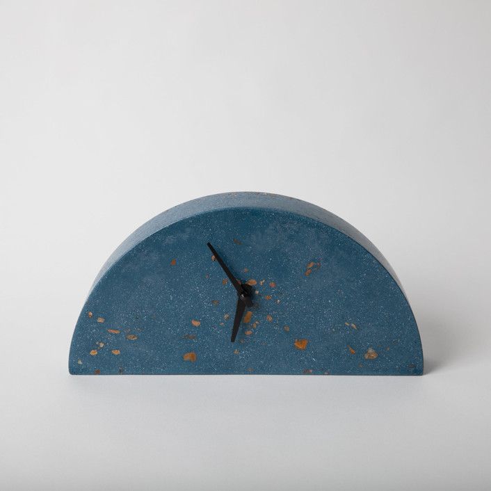 Mantle Clock: Cobalt Terrazzo | Minted