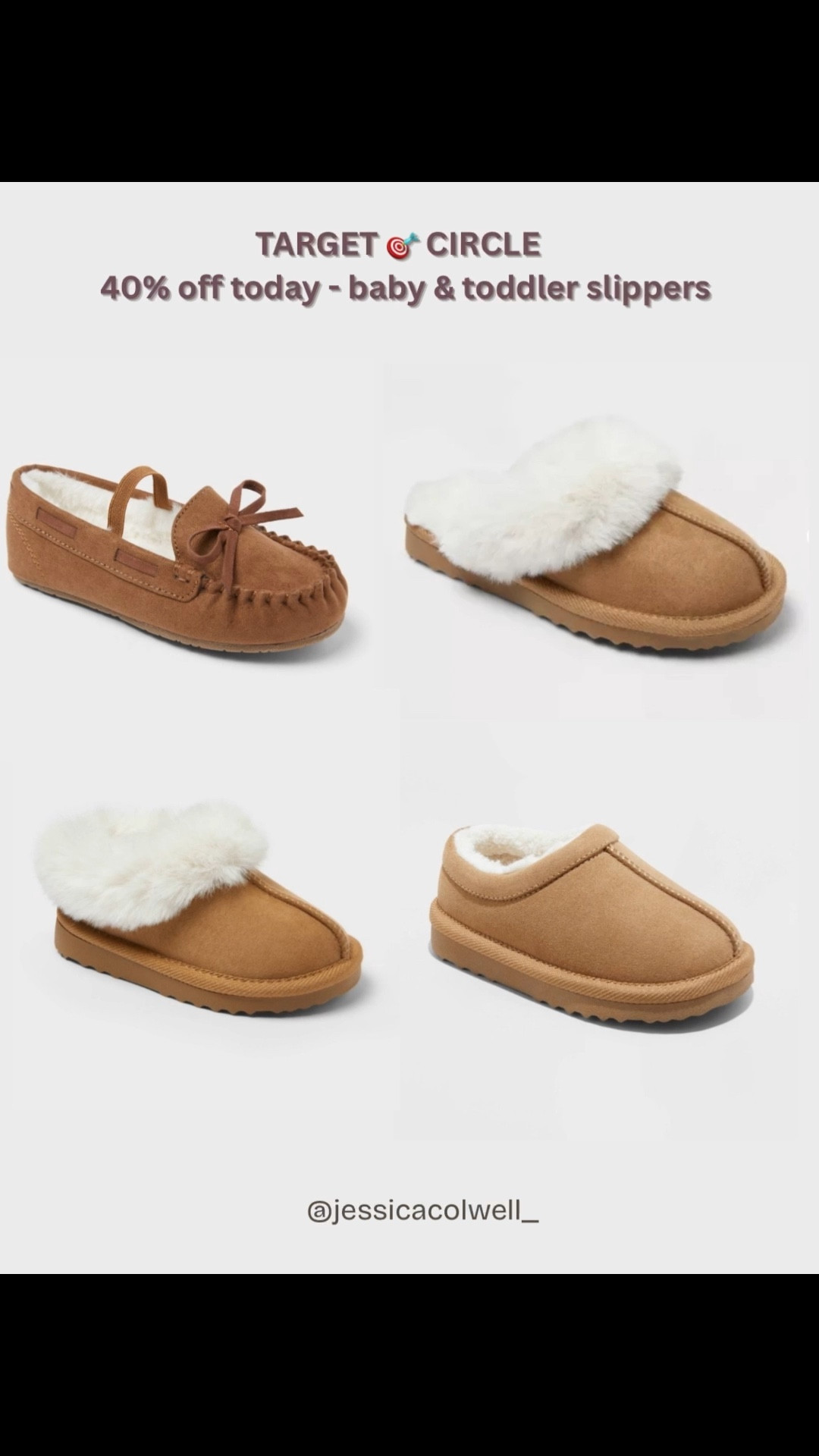 Cozy season just got cuter 💗 Baby + toddler slippers are 40% off today only! Perfect for matching PJs, morning cuddles, and keeping those little toes warm. 👶🧸 we love these as slip on options when we are going to sports/activities where we need to change shoes . 

Shop the sale before sizes go! 🛍️✨ @target 

#ToddlerStyle #BabyFavorites #FallDeals #CozySeason 

#LTKSaleAlert #LTKKids #LTKBaby #LTKSeasonal
