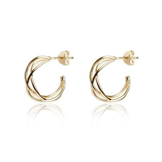 Karma Hoop Earrings Gold | Muru Jewellery.