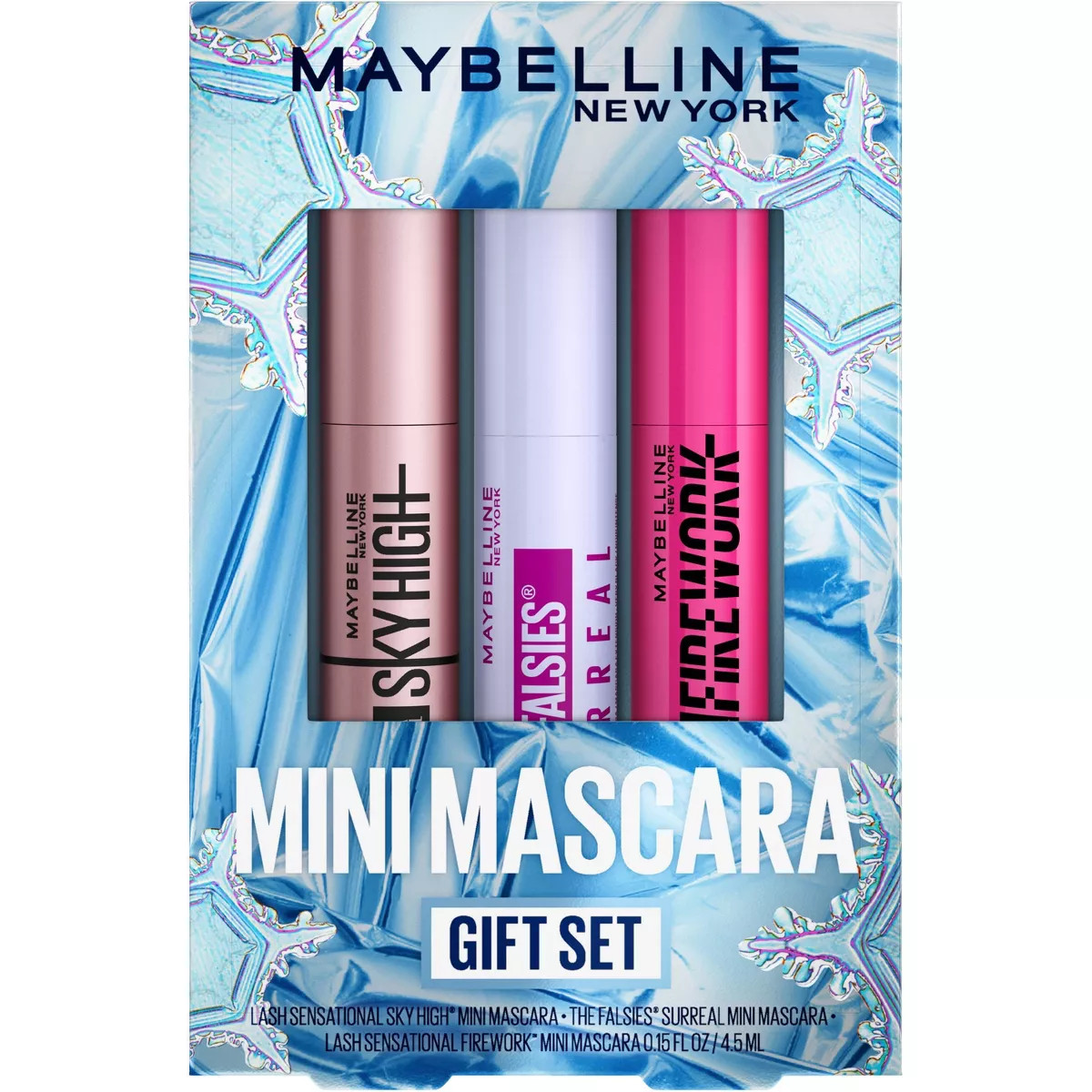 Maybelline Lash Sensational Mini Sky High, Surreal and Firework Very Black Washable Mascara Kit -... | Target