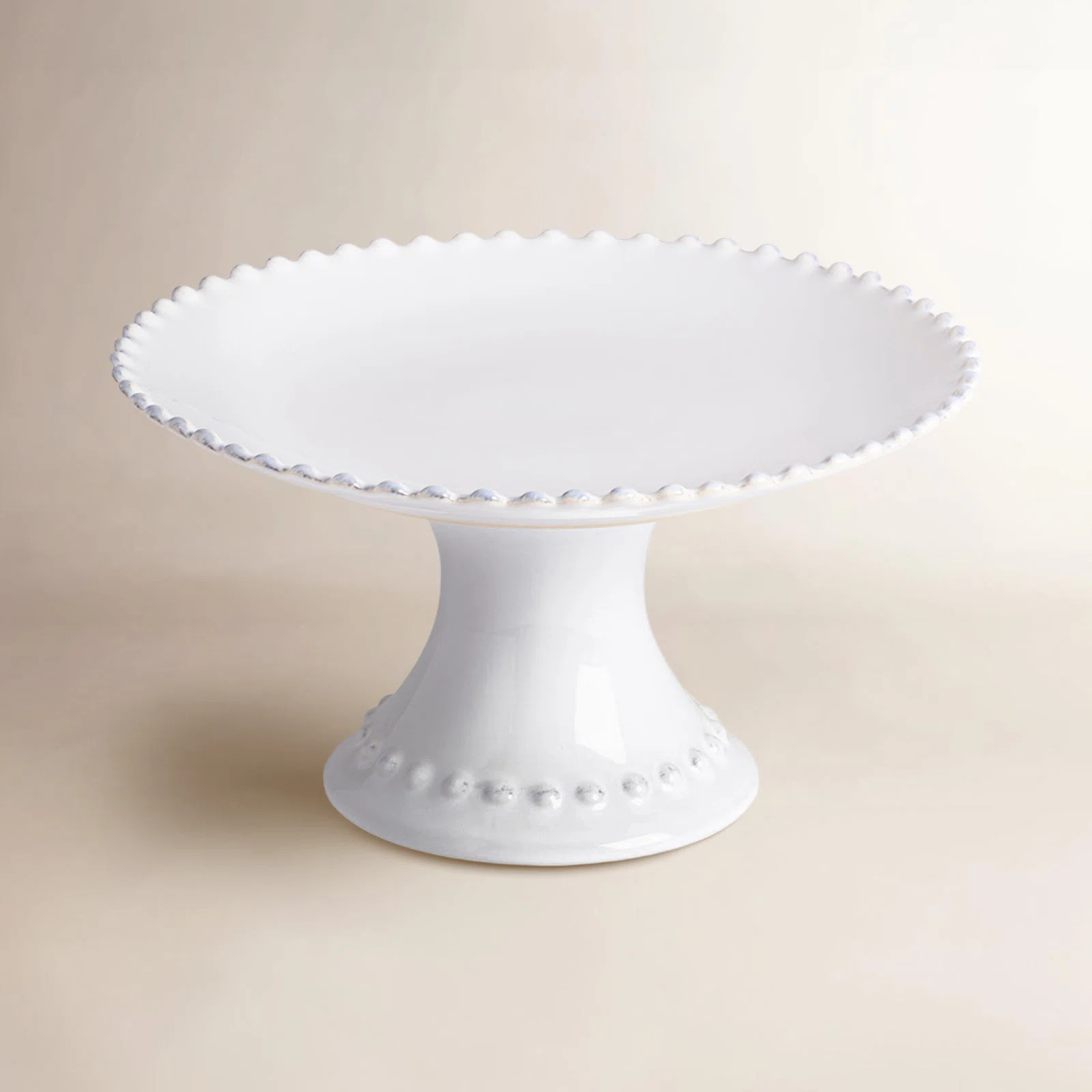 Pearl Stoneware Cake Stand | Birch Lane