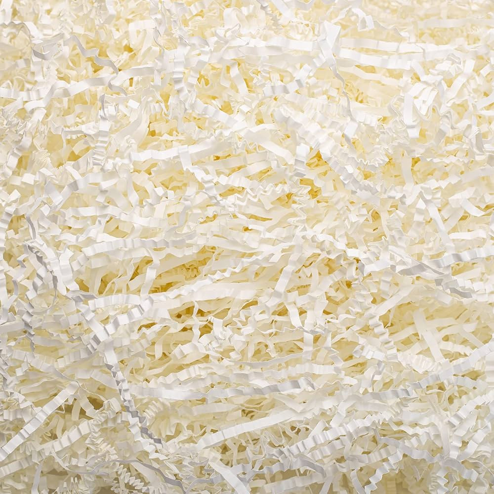Mcfleet 1 LB Crinkle Cut Paper Shred Filler White Crinkle Paper Shredded Paper for Gift Box - Gif... | Amazon (US)