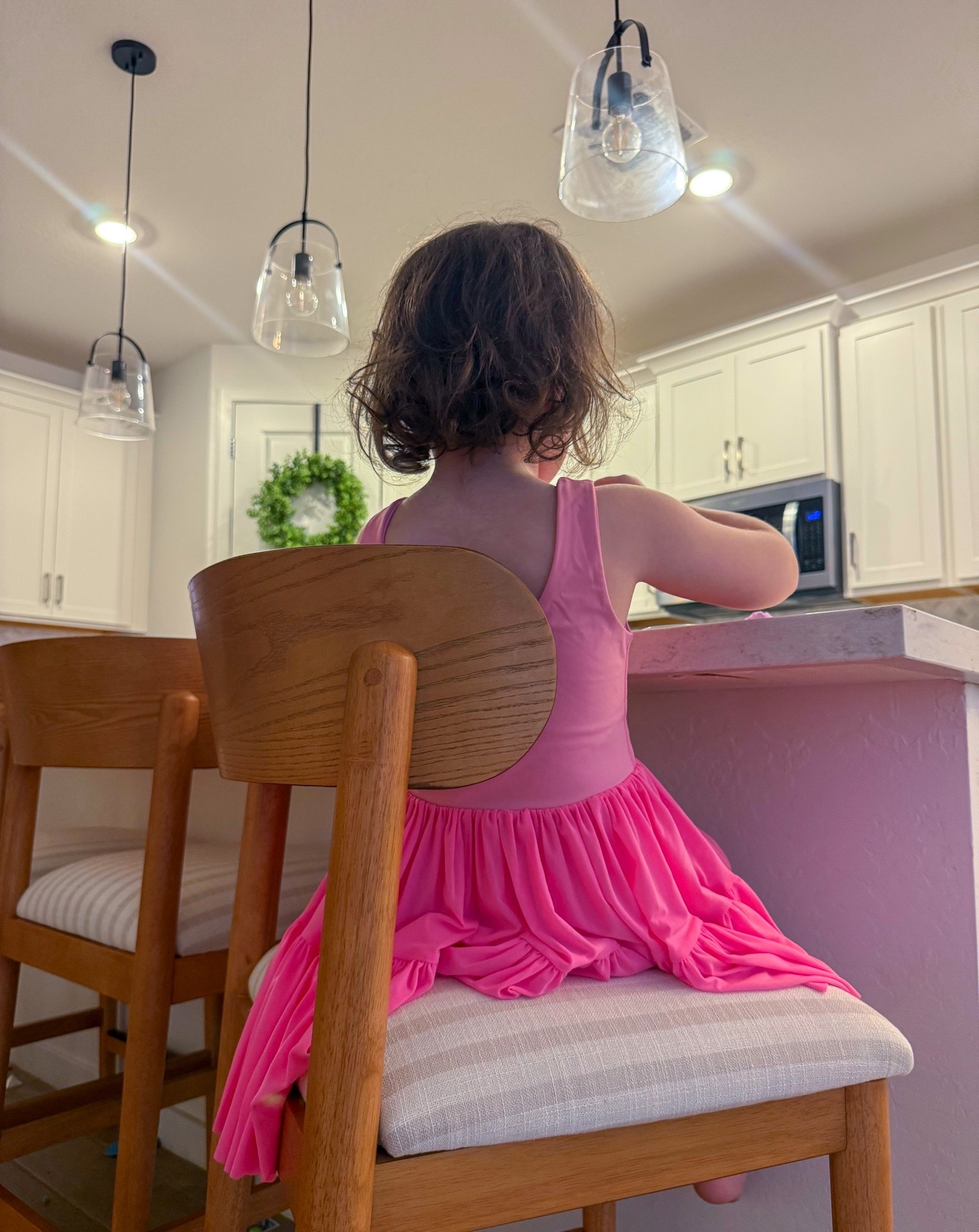 Berkley is loving her new dress & I’m loving these cutie AND comfy bar stools!  ✨🎀 

#girlmom #momlife #pinkeverything #littleluxuries #homefinds #cozyhome #LTKfinds #everydaymagic

#LTKmomlife #LTKHome #LTKSeasonal