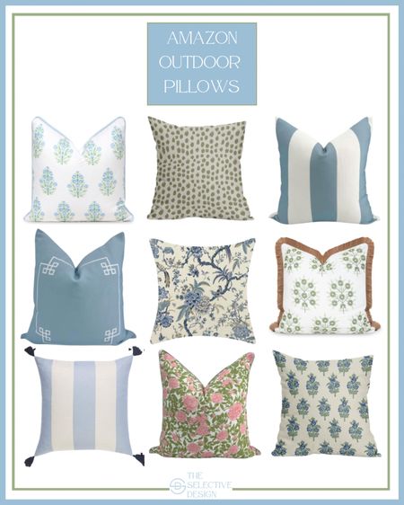 Elevate your patio with these Amazon budget friendly outdoor pillows! 

Amazon home
Amazon patio 
Affordable outdoor pillows
Blue outdoor pillows
Outdoor pillows under $50 
Green outdoor pillows 
Pretty outdoor pillows 
Timeless outdoor pillows 
Patio pillows
Waterproof pillows 
Outdoor pillow insert 


#LTKFindsUnder50 #LTKSeasonal #LTKHome