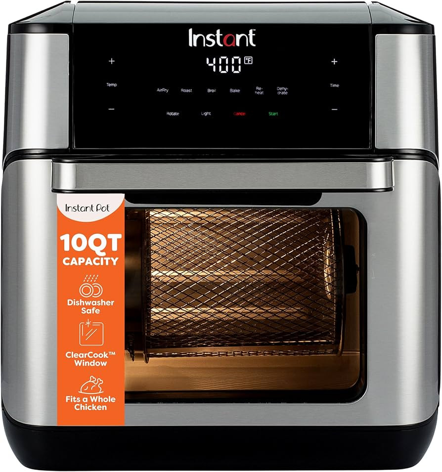 Instant Pot 10QT Air Fryer, 7-in-1 Functions with EvenCrisp Technology that Crisps, Broils, Bakes... | Amazon (US)