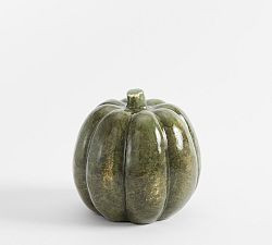 Glossy Green Pumpkin | Pottery Barn (US)
