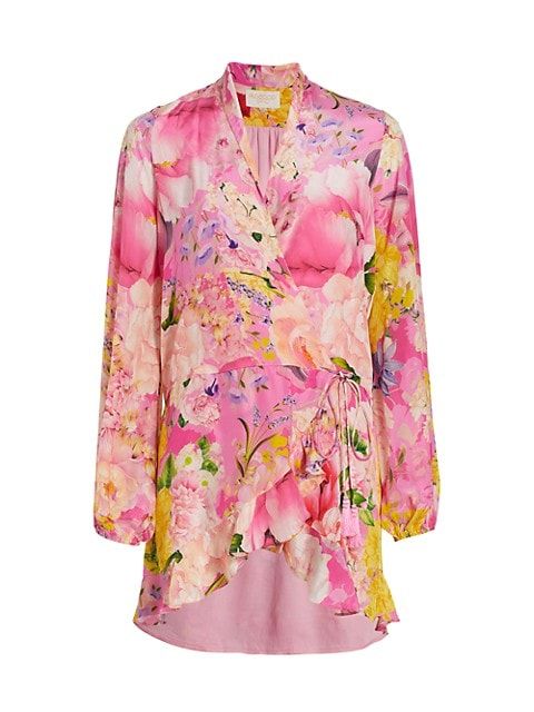 Leona Floral Wrap Dress | Saks Fifth Avenue