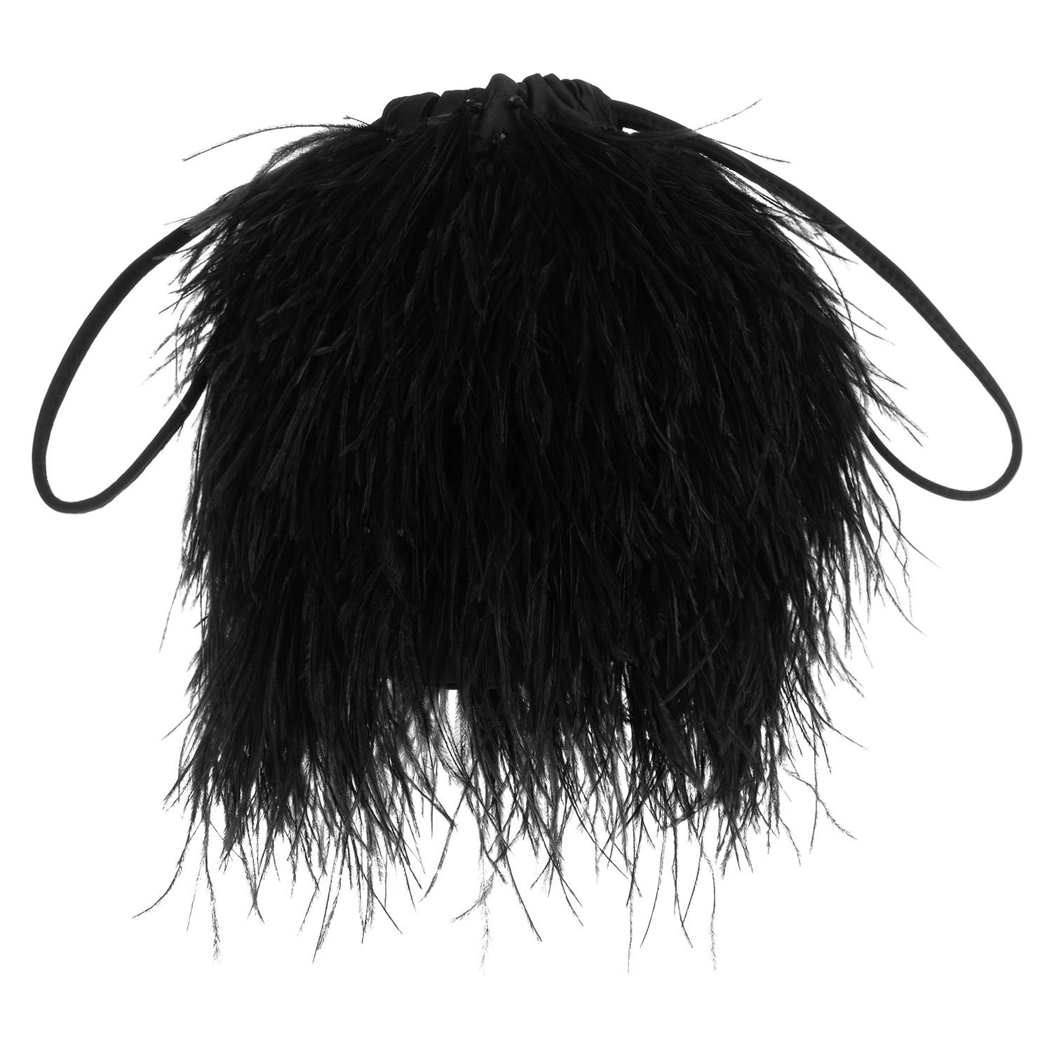 Grace Feather Bag - Black | Oroton | Oroton