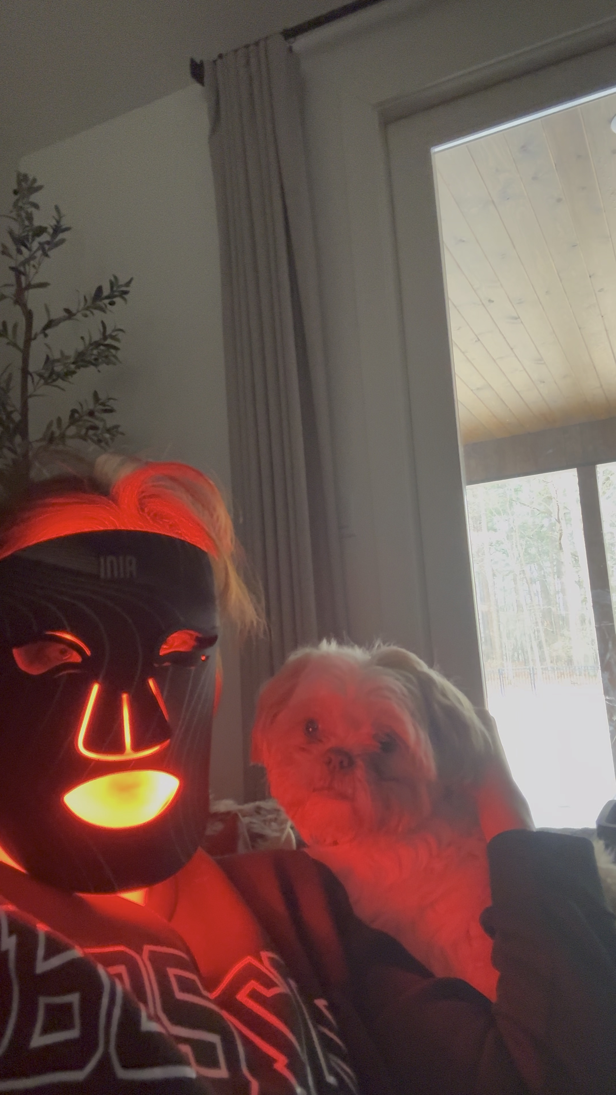 “Imagine hating me, and I’m just at home like… ✨self-care villain era✨ #Unbothered #RedLightTherapy #Thriving”