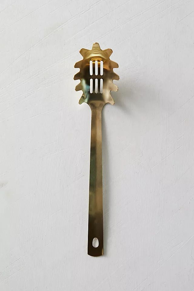 Gold Pasta Serving Spoon | Anthropologie (US)