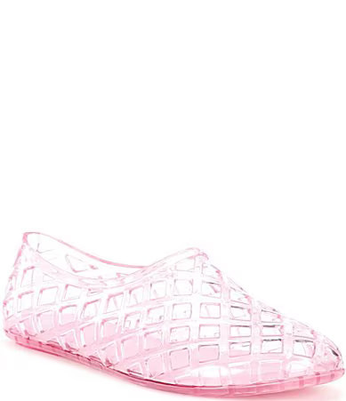 Jeffrey Campbell Jellz Clear Jelly Slip On Flats - 9 | Dillard's