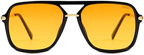 SOJOS Sunglasses for Women & Men, Square, Retro, Polarized Lens, Trendy Aviator, 90s Shades | Amazon (US)
